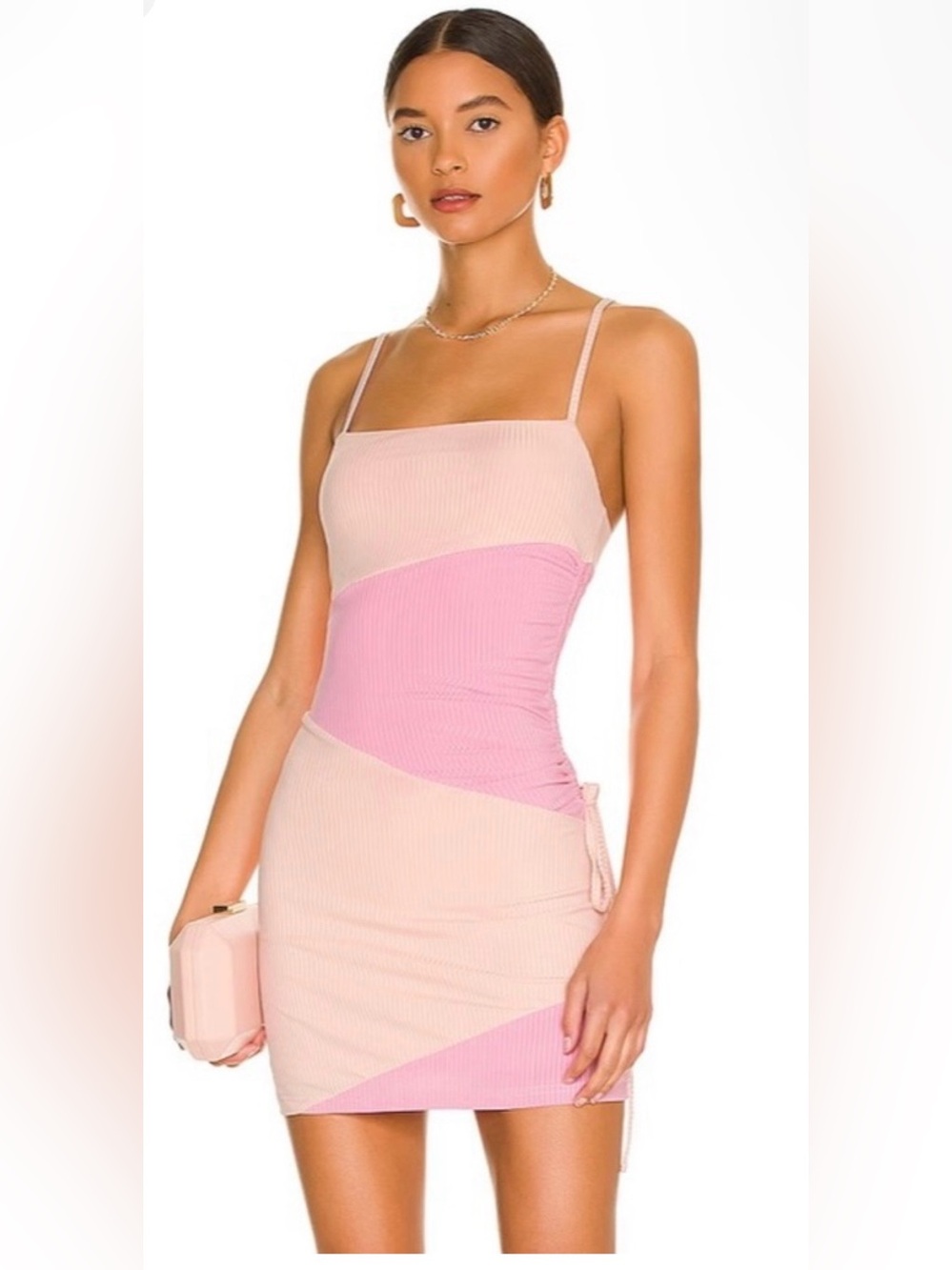 More To Come Audrina Cami Mini Dress in Pink - Small - REVOLVE